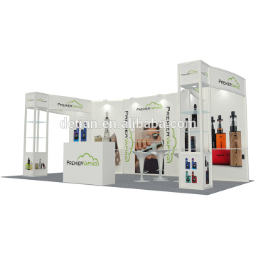 Detian Offer 10x20ft trade fair booth stand with free design